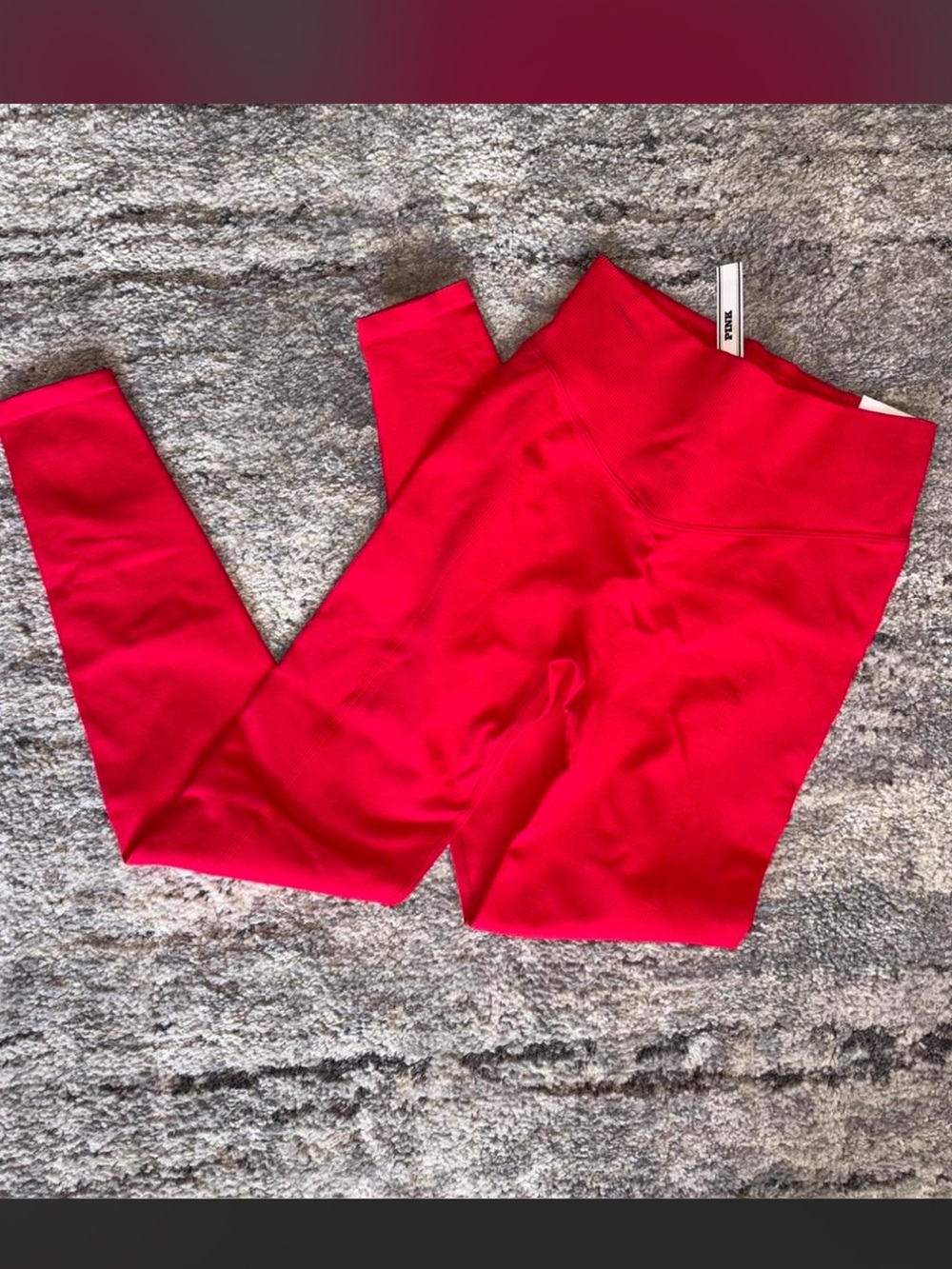 Vs pink Bright Red Stretch Leggings